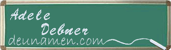 Adele Debner Visitenkarte